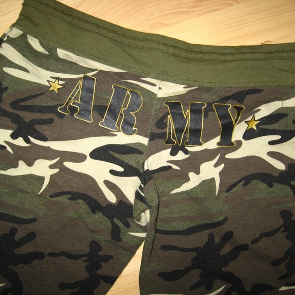 🩳 Jerry Leigh Camouflage Women's Sweat Shorts Lrg - Picture 4 of 7